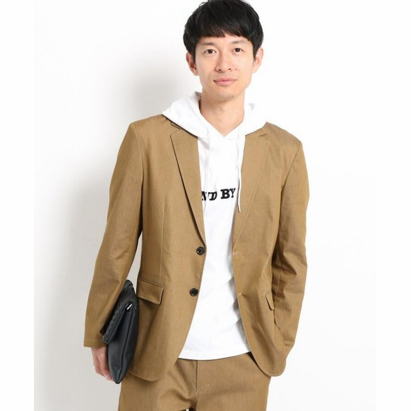 ザ ショップ ティーケー ストレッチデニムジャケット 結婚式 セレモニー パーティー 二次会 メンズ ベージュ 01 S The Shop Tk 通販 Lineポイント最大1 0 Get Lineショッピング