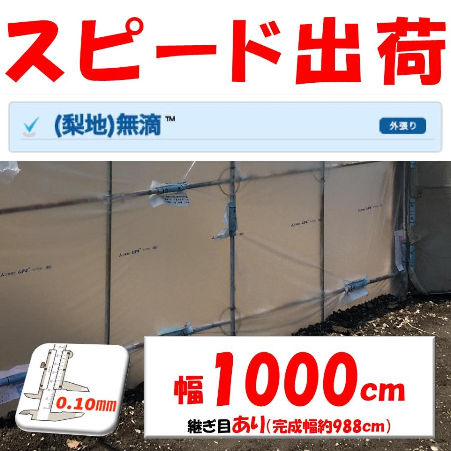 梨地）無滴 0.10mm厚 1000cm幅 希望長さ(m)を数量に入力 農ビ 三菱 散乱光 ナシジ 農業用 ビニールハウス用 トマト イチゴ 育苗  家庭菜園 LINEショッピング