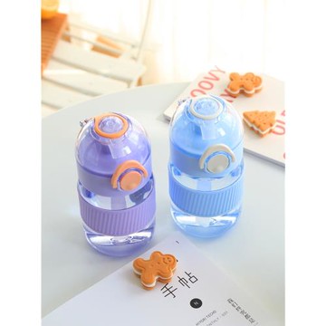 網紅款吸管杯便攜簡約純色水杯女夏季小巧塑料杯學生防摔男士杯子