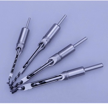 現貨供應高碳鋼方榫機用6.4-12.7mm公英制加長木工定位方孔鉆頭