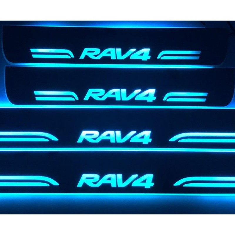 トヨタ RAV4 rav4 7色流れるLEDスカッフプレート【261】 | www.esn-ub.org