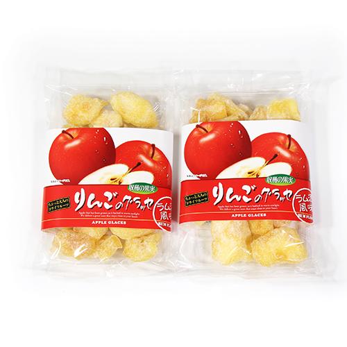 (全国送料無料) 森田製菓 りんごのグラッセ ラム酒風味 160g 2コ入り メール便 (4990855065254x2m)