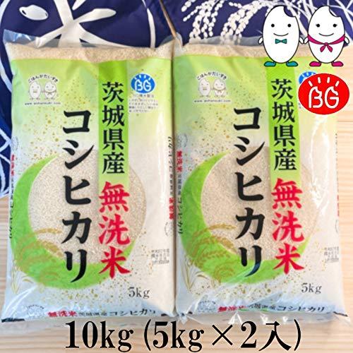 お米 BG無洗米 茨城県産コシヒカリ10kg（5kg×2） 令和3年産