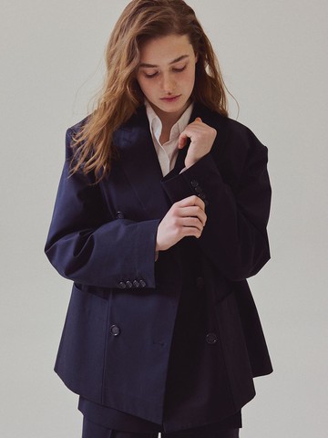 Easy Boyfriend Blazer [Navy]