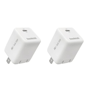 Soodatek GaN 氮化鎵 PD 30W 高速充電器 2入 SGHC1-PC30WT
