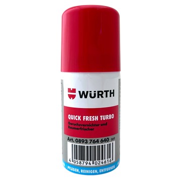 內裝清潔/亮光劑 Wurth Quick Fresh Turbo 車輛空調除味噴霧
