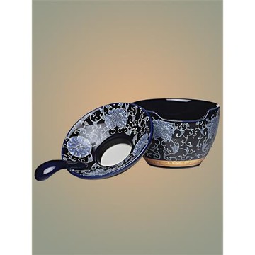 一園茶具 陶瓷茶濾高端新型茶隔配件 茶水分離器帶底座細密過濾網