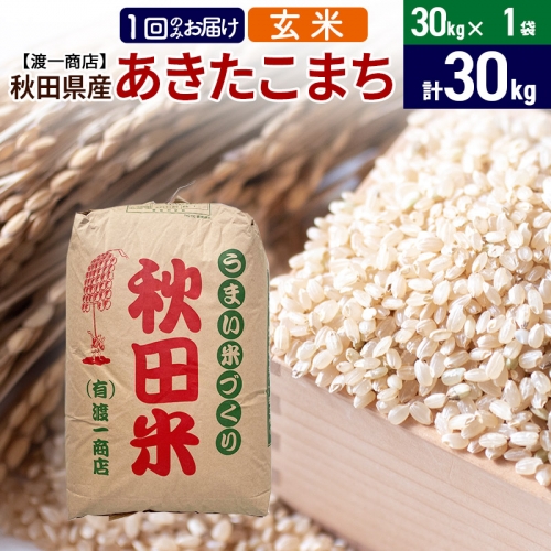 あきたこまち 玄米 30kg（30kg×1袋） 秋田県産 令和4年産