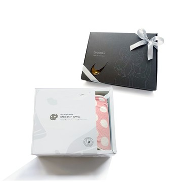 【nizio】育兒雙神器組✨ 小蘑菇浴巾＋天使之翼口袋背巾 (附大禮袋+緞帶) / 新生兒 彌月禮