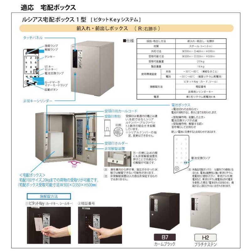 無料プレゼント対象商品】 門柱 ポスト 宅配ボックス YKK YKKap