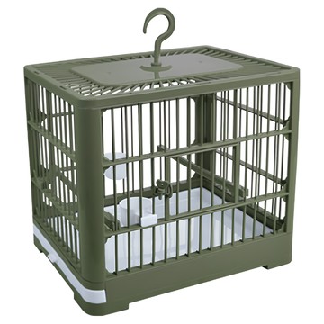 Truly House 豪華大空間可折疊鳥籠  綠色  堅固耐用  易於清潔  方便攜帶  1個