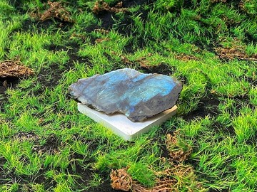 夢幻藍光拉長石 辦公室 風水擺件 旺桃花事業 招財運 快速出貨