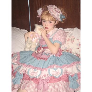 【現貨】櫻姬lolita原創設計蛋糕派對洛麗塔正版OP輕lo裙連衣裙