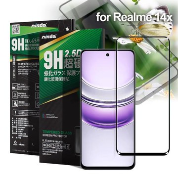 NISDA For Realme 14x 完美滿版玻璃保護貼-黑