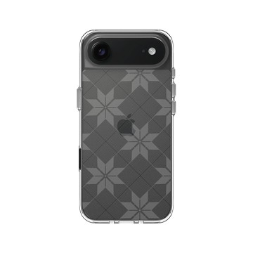 iPhone Air Clear Case（相機按鈕） 透明 - 老屋顏 Old House Face - 蚊帳花紋