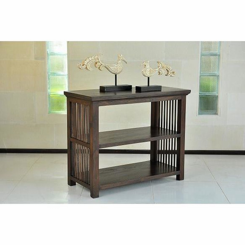 チーク無垢材リビングボード・ブックシェルフ