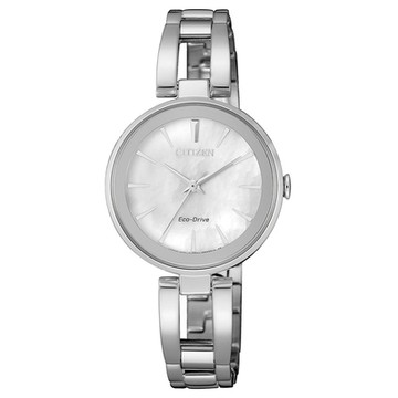CITIZEN 星辰 光動能簡約優雅錶-女錶(EM0631-83D)28mm