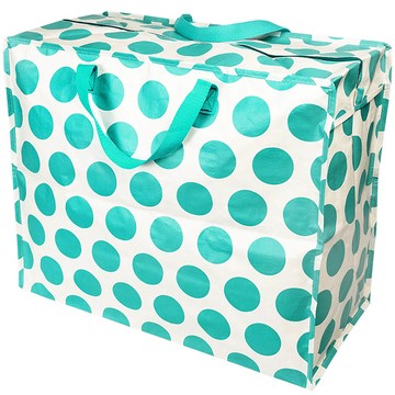 英國 Rex London 衣物/棉被超大多功能防水環保收納袋/萬用袋_青玉點點_RL29606