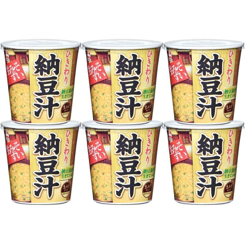 旭松食品 カップ生みそずいひきわり納豆汁 15.5g ×6個