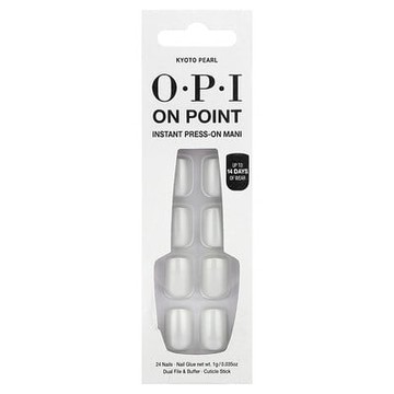 OPI, On Point，即時貼片美甲，短款，京都珍珠，27 件套