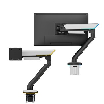 Happy Tech T102-12L 超重型 RGB 電競螢幕支架  27kg 強大承重 57吋超大曲面螢幕 燈光設計