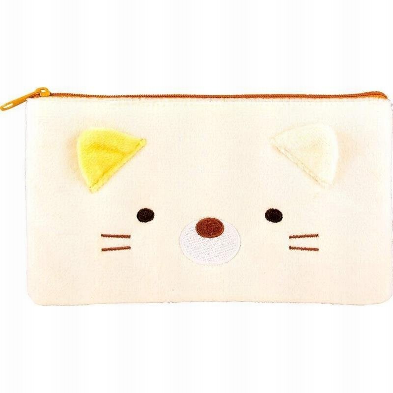 すみっコぐらし ぬいぐるみ フラットポーチ ねこ ペンポーチ ふわふわ 薄手 かさばらない コスメポーチ かわいい 通販 Lineポイント最大0 5 Get Lineショッピング