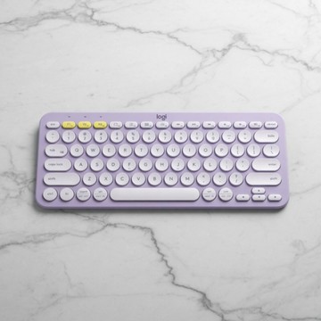 *尋寶趣嚴選*Logitech羅技 K380無線藍芽鍵盤白色/粉色/紫色 無接收器 (展示機)