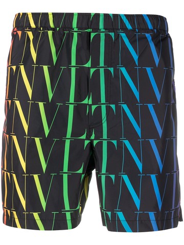 Valentino Garavani - VLTN logo-print swimming shorts - men - Polyamide/Polyamide - 50 - Black