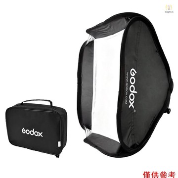 Godox 80 * 80cm/31 * 31 英寸閃光燈柔光箱擴散器帶 S2 型支架 Bowens 安裝便攜包,用於閃