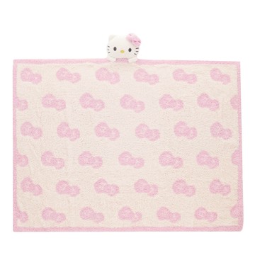 MARUSHIN 丸真 三麗鷗 角色主題 附玩偶毛毯 Hello Kitty  粉紅色  100 x 70cm