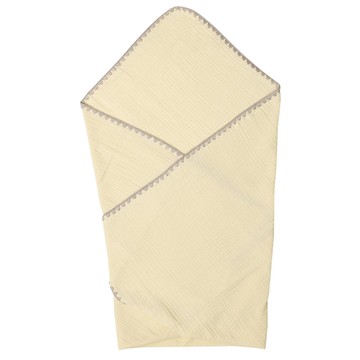 akachan honpo - 包巾-蓬鬆穆斯林綿紗-綠色 (80×80cm)