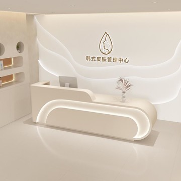 免運 收銀台櫃台吧台   簡約美容院吧臺收銀臺護膚養身館前臺服裝店音樂舞蹈室柜臺接待臺