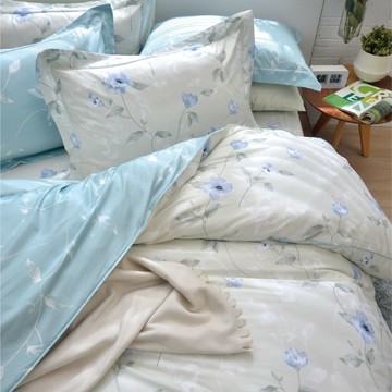 被單 /純粹好棉100%無異纖精梳純棉 /02005花時節(綠)