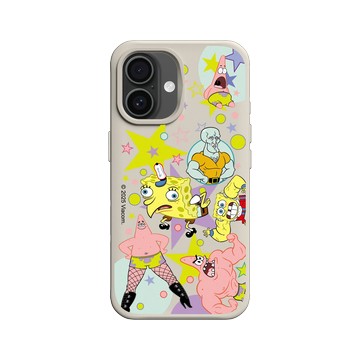 iPhone 16 SolidX 貝殼灰 - 海綿寶寶 SpongeBob - 深海迷因圖