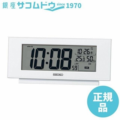 セイコー クロック SQ794W 目覚まし時計 電波 SEIKO CLOCK