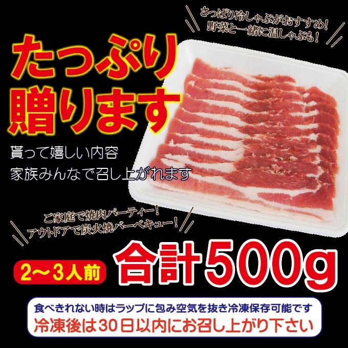 豚バラスライスイベリコ豚　焼肉・しゃぶしゃぶ用たっぷり500ｇ　ベジョータ匹敵　 お歳暮 御歳暮 cut