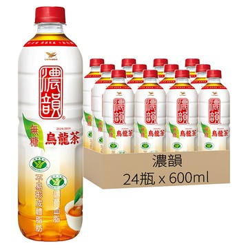 濃韻 烏龍茶 無糖  600ml  24瓶
