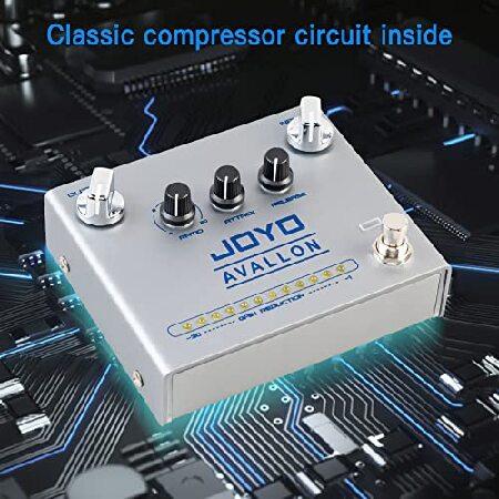 JOYO Compressor Effect Pedal with Precise Compression Knobs Adjusting Independent for Electric Guitar Bass True Bypass (AVALLON R-19)