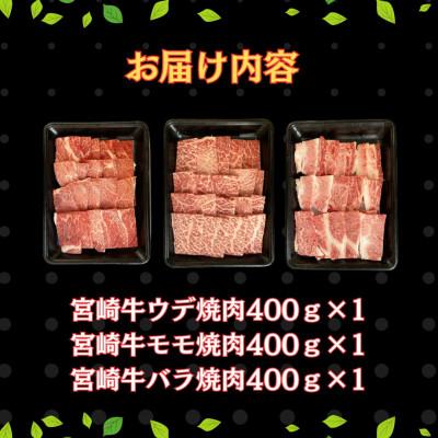 ふるさと納税 串間市 宮崎牛焼肉セット 計1.2kg(串間市)