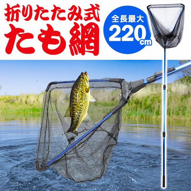 超大型 たも網 最大2cm 伸縮式 Big 折りたたみ ランディングネット 長さ3段階 102cm 165cm 2cm 釣り網 釣具 タモ網 魚釣り フィッシング 玉網 たも網dl 通販 Lineポイント最大get Lineショッピング