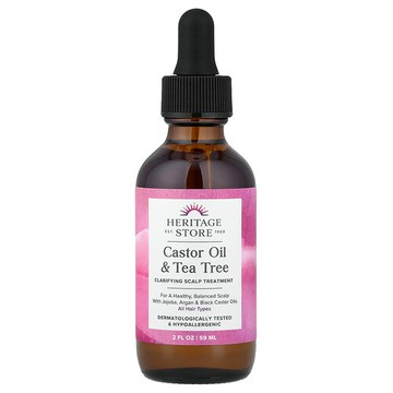 Heritage Store, Castor Oil & Tea Tree, All Hair Types, 2 fl oz (59 ml)
