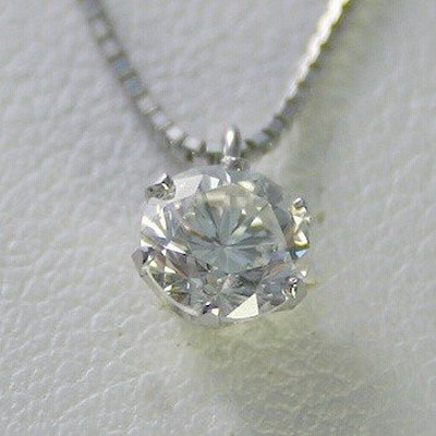 ダイヤモンド 一粒 ネックレス プラチナ 0.2カラット 鑑定書付 0.258ct