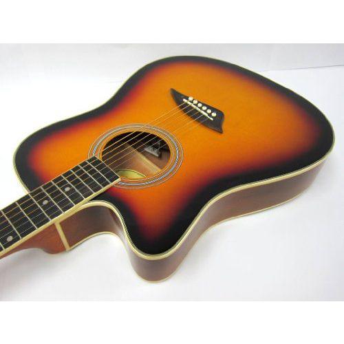 Left Hand Thin Body Acoustic Electric Guitar Sunburst エレクトリックアコースティックギター エレ