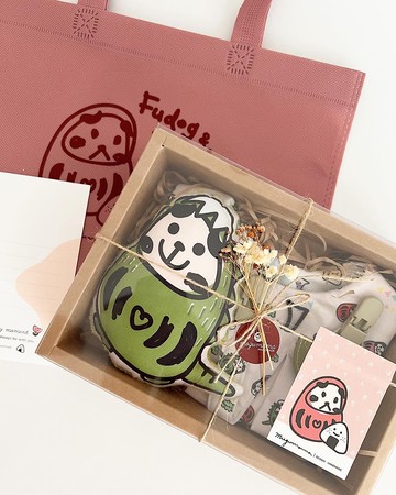 小福狗-龍年限定六層紗彌月禮盒