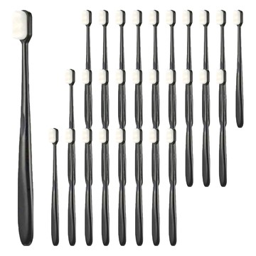 萬毛牙刷 波浪款 12支 柔軟纖細 高密度纖維質毛 深度清潔呵護牙齦  5組