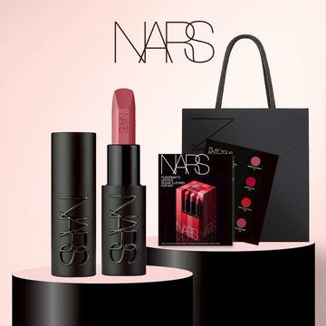 柔霧玫瑰色🌹【NARS】奢慾緞光唇膏 | 天蠍座的高調生日禮物🎁首選溫柔蜜桃粉色❤高級都會感(精品口紅/潤感口紅)