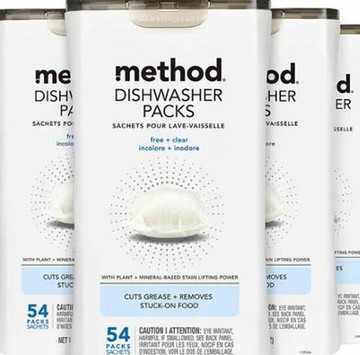 [COSCO代購6] WC137632 美則 潔淨三效洗碗球 無香料 54顆 X 4入