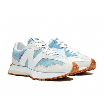 Levis x W New Balance 327 淺藍 拼接 水洗丹寧 休閒鞋 運動鞋 女鞋 WS327LVA