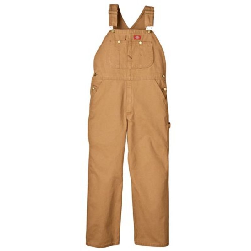 ディッキーズ)Dickies オーバーオール DB100 DB-100 Brown Duck ブラウン ダック ワークショーツ つなぎ 作｜研究、開発用 
