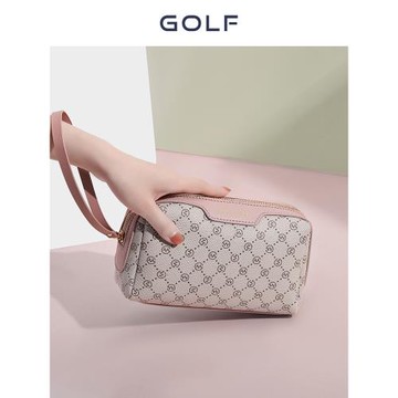 GOLF高爾夫新款女士時尚長款手拿包老花紋印花女手機零錢包手包潮
